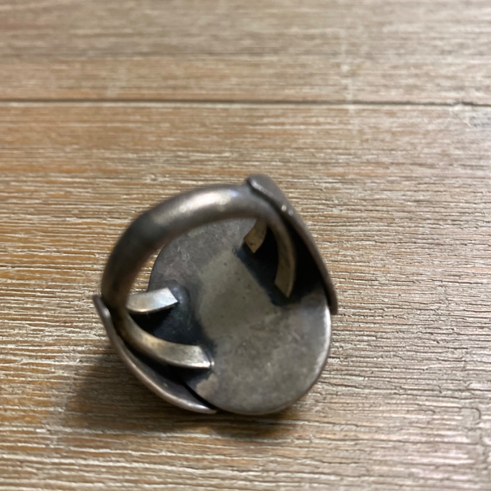 Sterling Silver and Turquoise Man’s ring - Picture 3 of 3